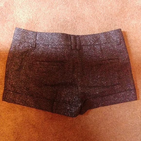 Express black and silver sparkly shorts - Picture 2 of 2